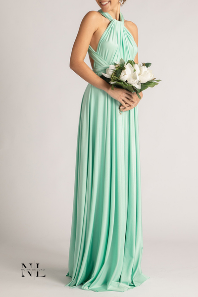 Vestido Multiformas Verde Água- Infinity