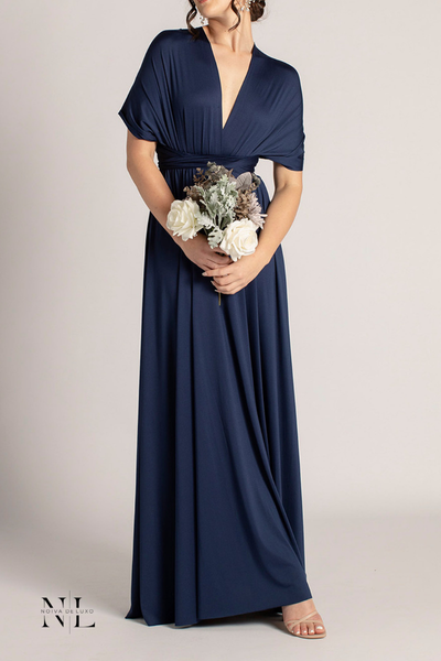 Vestido Multiformas Azul Marinho-Infinity