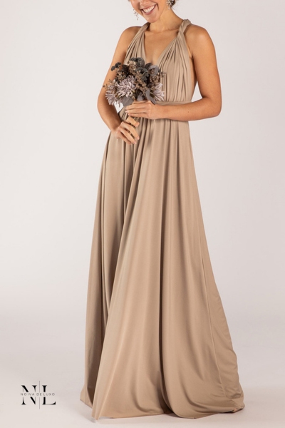 Vestido Nude Areia Multiformas- Infinity