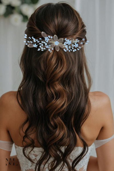 Arranjo para Cabelo de Noiva Grinalda-Núbia