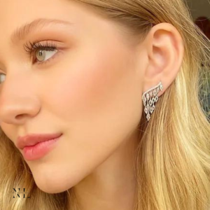 Brincos de Noiva Ear Cuff em Zicônia