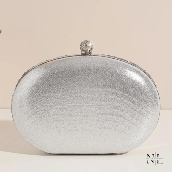 Bolsa Clutch texturizada Cristal- Lillian Prata