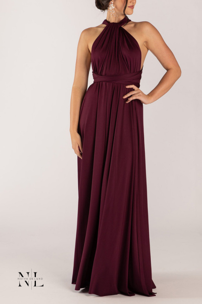 Vestido Multiformas Marsala- Infinity