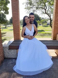 Vestido Branco para Casamento Civil- Maríe